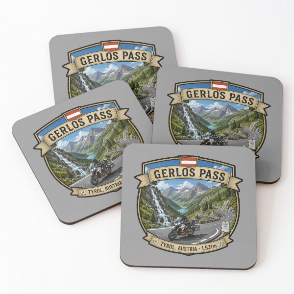 Item preview, Gerlos Alpine Road, Gerlos Alpenstraße Austria Motorcycle Sticker TShirt 06 designed and sold by OuterShellUK.