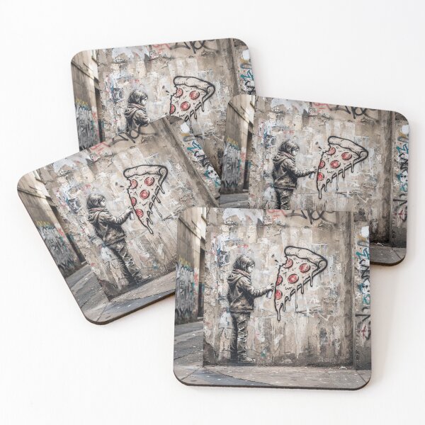 Item preview, Slice Of Pizza Graffiti Street Art designed and sold by Home Decor Art.