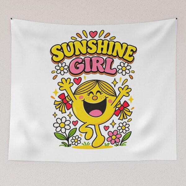 Item preview, Sunshine Girl – Cute Happy Sun Positive Vibes designed and sold by Sunvero.