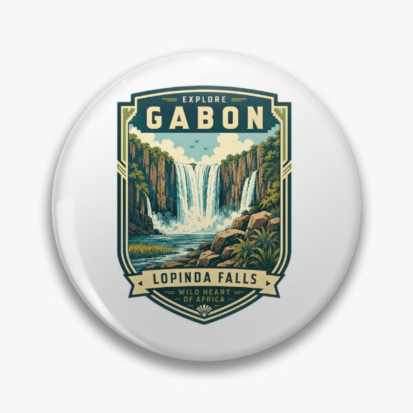 Item preview, Explore Gabon Lopinda Falls Wild Heart Of Africa African Travel Souvenir designed and sold by Simsimah26Parks.