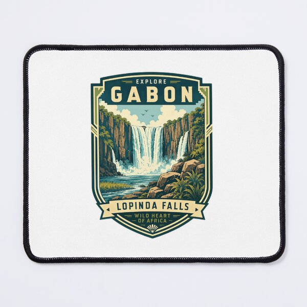 Item preview, Explore Gabon Lopinda Falls Wild Heart Of Africa African Travel Souvenir designed and sold by Simsimah26Parks.