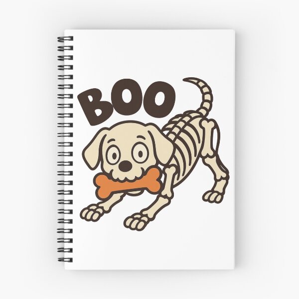 Item preview, BOO Bone Dog Skeleton Halloween Tee designed and sold by wesdesignshop.