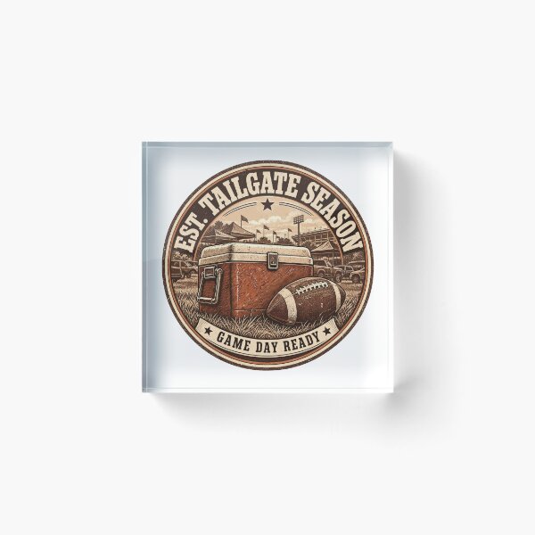 Item preview, Est Tailgate Season Vintage Cooler Badge Retro Game Day Ready Tailgating designed and sold by ZIGLWORKS.