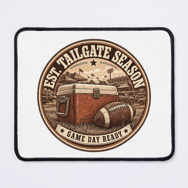 Item preview, Est Tailgate Season Vintage Cooler Badge Retro Game Day Ready Tailgating designed and sold by ZIGLWORKS.