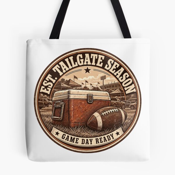 Item preview, Est Tailgate Season Vintage Cooler Badge Retro Game Day Ready Tailgating designed and sold by ZIGLWORKS.