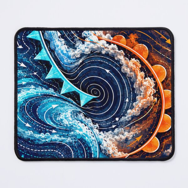 Item preview, Collision of Fronts – Meteorological Weather System Art designed and sold by yagniikd-.