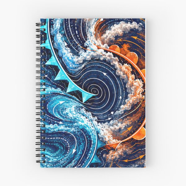 Item preview, Collision of Fronts – Meteorological Weather System Art designed and sold by yagniikd-.
