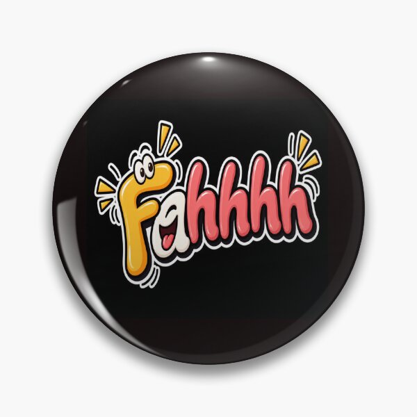Item preview, Fahhhh Funny Cartoon Text Sticker – Cute Kawaii Expression designed and sold by PearlPathFinds.