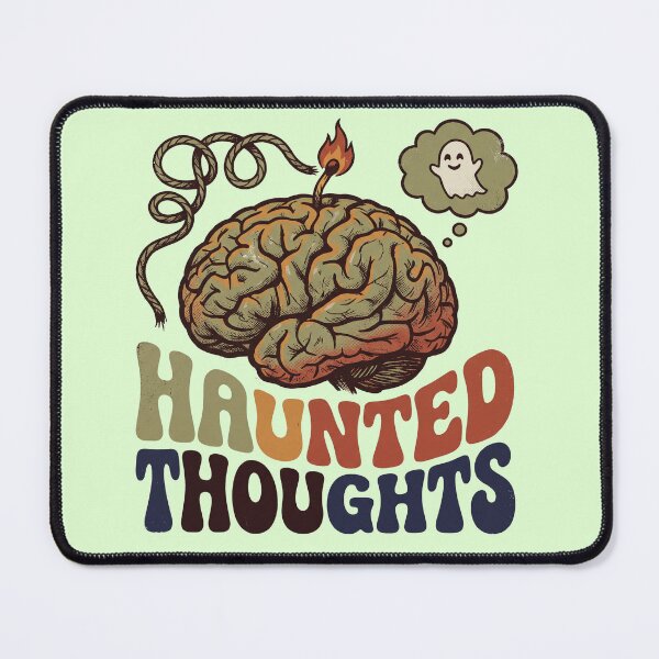 Item preview, Haunted Thoughts Vintage Brain Illustration designed and sold by mackartist.