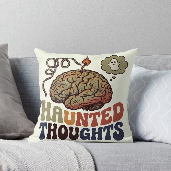 Item preview, Haunted Thoughts Vintage Brain Illustration designed and sold by mackartist.