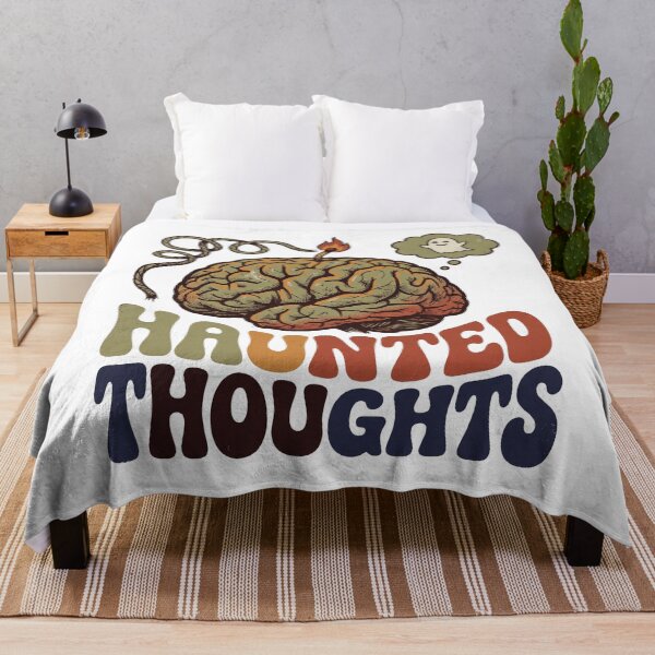 Item preview, Haunted Thoughts Vintage Brain Illustration designed and sold by mackartist.