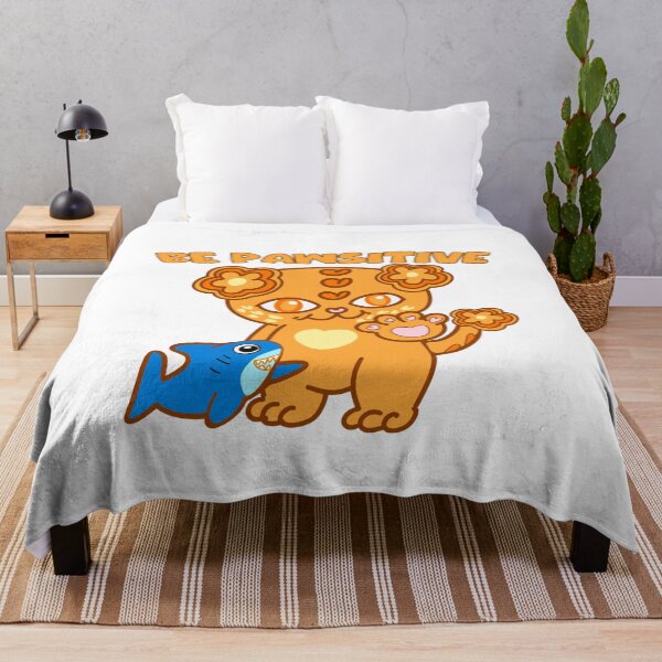 Item preview, Be Pawsitive, ginger Persian cat, designed and sold by BritishDelights.