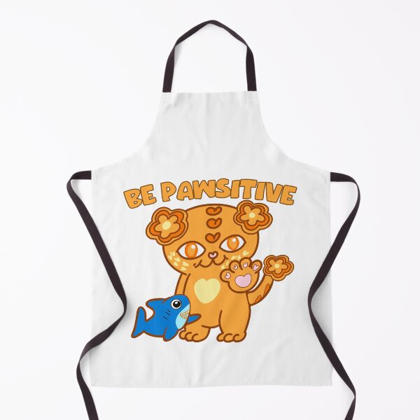 Item preview, Be Pawsitive, ginger Persian cat, designed and sold by BritishDelights.