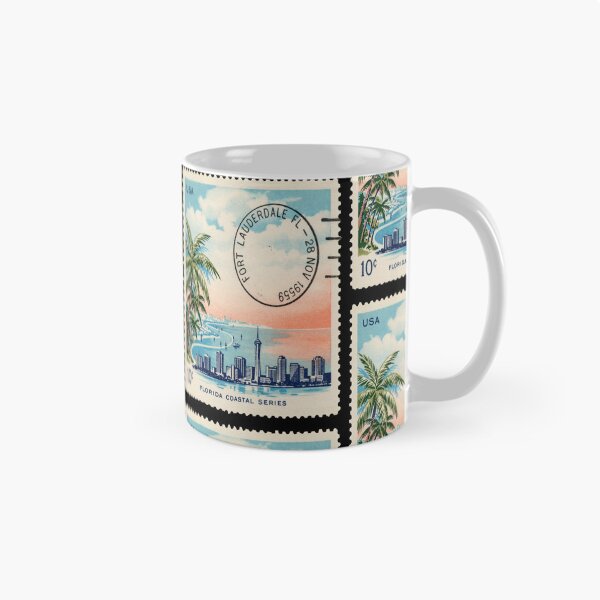 Item preview, Fort Lauderdale Florida Intracoastal Beach Skyline Stamp Sticker designed and sold by stickercuffs.