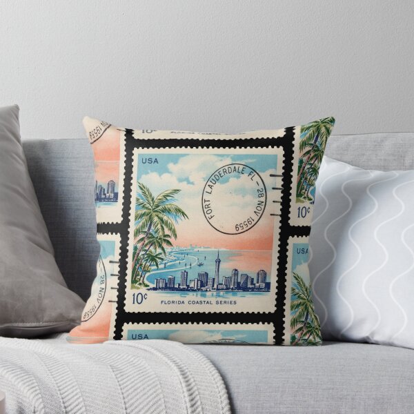 Item preview, Fort Lauderdale Florida Intracoastal Beach Skyline Stamp Sticker designed and sold by stickercuffs.