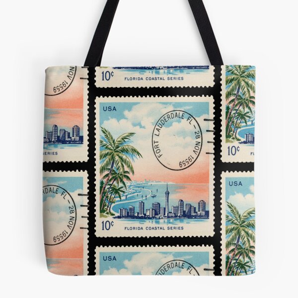 Item preview, Fort Lauderdale Florida Intracoastal Beach Skyline Stamp Sticker designed and sold by stickercuffs.