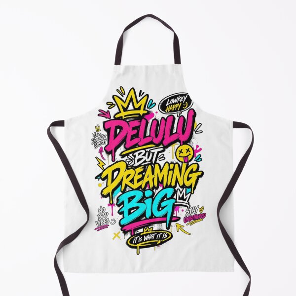 Item preview, Delulu But Dreaming Big – Gen Z Slang Typography T-Shirt Design designed and sold by LarkLeaf.