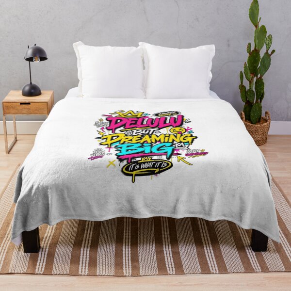 Item preview, Delulu But Dreaming Big – Gen Z Slang Typography T-Shirt Design designed and sold by LarkLeaf.