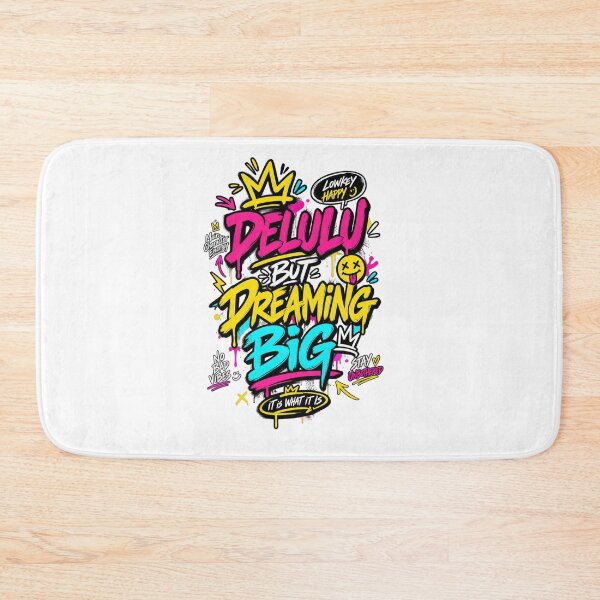 Item preview, Delulu But Dreaming Big – Gen Z Slang Typography T-Shirt Design designed and sold by LarkLeaf.