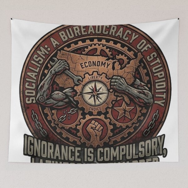 Item preview, Socialism: A Bureaucracy of Stupidity designed and sold by Kirrindy Designs.