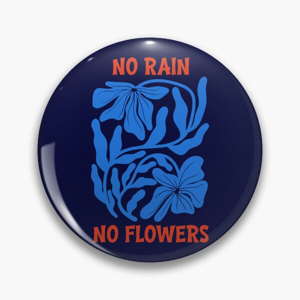 Item preview, Blue Orange No Rain No Flowers Graphic designed and sold by Aniko Tulipan.