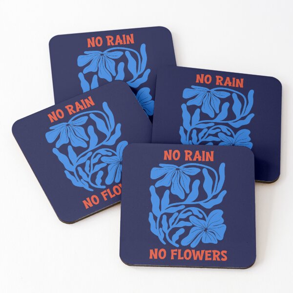 Item preview, Blue Orange No Rain No Flowers Graphic designed and sold by Aniko Tulipan.