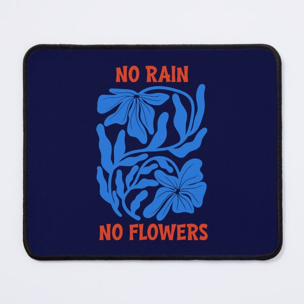 Item preview, Blue Orange No Rain No Flowers Graphic designed and sold by Aniko Tulipan.