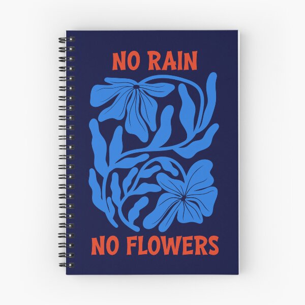 Item preview, Blue Orange No Rain No Flowers Graphic designed and sold by Aniko Tulipan.