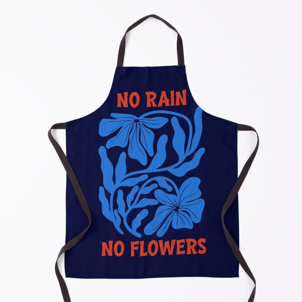 Item preview, Blue Orange No Rain No Flowers Graphic designed and sold by Aniko Tulipan.