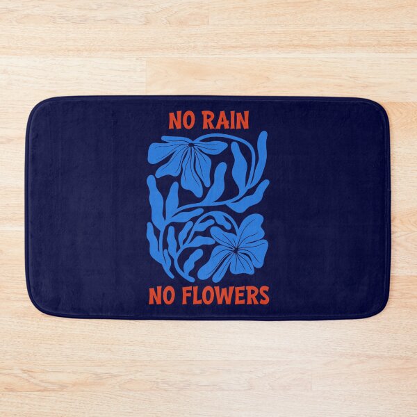 Item preview, Blue Orange No Rain No Flowers Graphic designed and sold by Aniko Tulipan.