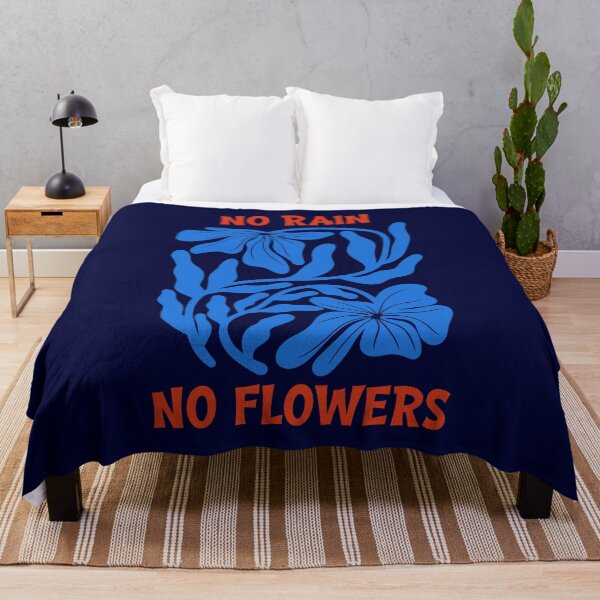 Item preview, Blue Orange No Rain No Flowers Graphic designed and sold by Aniko Tulipan.