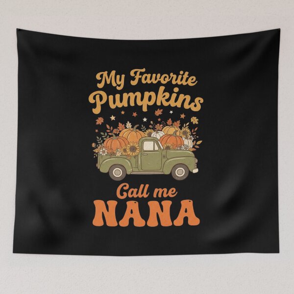 Item preview, My Favorite Pumpkins Call Me Nana T-Shirt | Funny Grandma Halloween Family Graphic Gift designed and sold by Trendably.