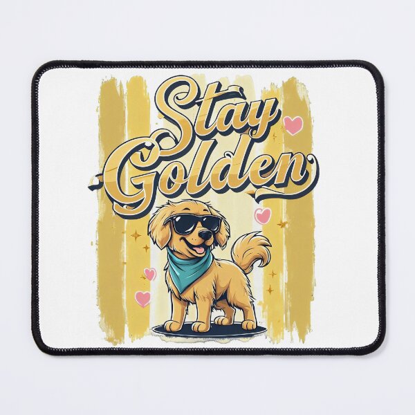 Item preview, Stay Golden – Cool Golden Retriever Dog Art designed and sold by Luna & Cleo Creative.
