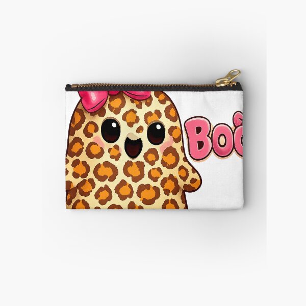 Item preview, Leopard Print "BOO" Ghost | Coquette Pink Bow Halloween Design designed and sold by MOCH- ART.