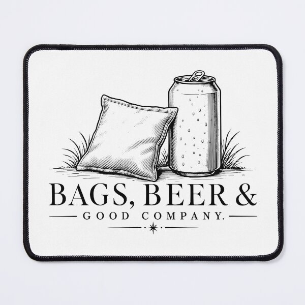 Item preview, Bags Beer & Good Company Minimalist Cornhole Tailgate Clean Line Art Game Day designed and sold by ZIGLWORKS.