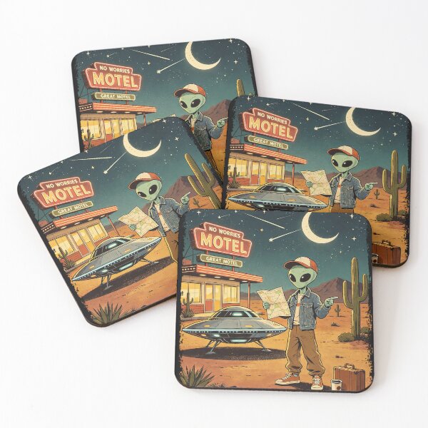 Item preview, Wrong Planet Lost Alien Motel Vintage Poste designed and sold by NatalieJeans.