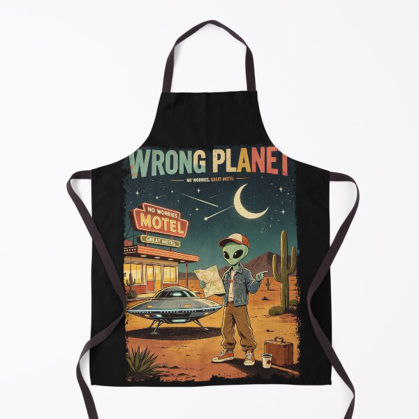 Item preview, Wrong Planet Lost Alien Motel Vintage Poste designed and sold by NatalieJeans.