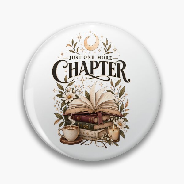 Item preview, Just One More Chapter Minimalist Book Lover Reading designed and sold by Glitchart66.