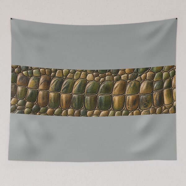 Item preview, Hand Painted Crocodile Scales – Earth Tone Wildlife Texture designed and sold by annenambiro.