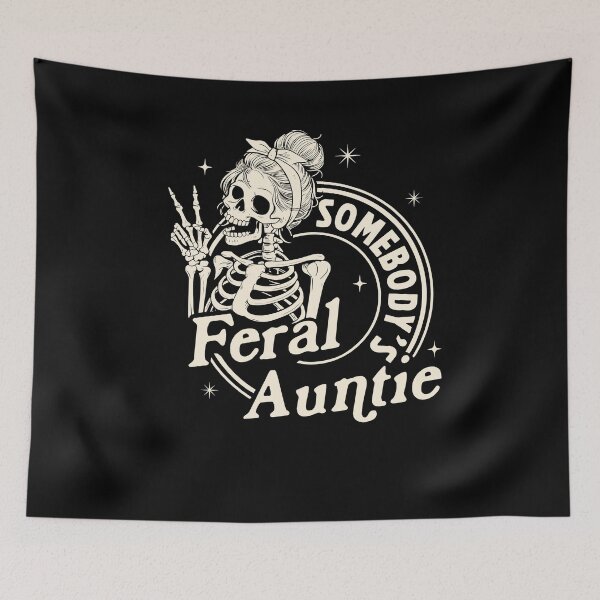 Item preview, Somebody's Feral Aunt Funny Skeleton designed and sold by nosu-art-pod.