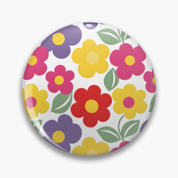 Item preview, 60s Groovy Daisy Floral - Colorful Retro Happy Flower Pattern designed and sold by Ela Art Space .