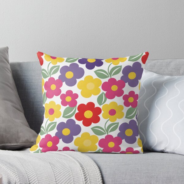Item preview, 60s Groovy Daisy Floral - Colorful Retro Happy Flower Pattern designed and sold by Ela Art Space .