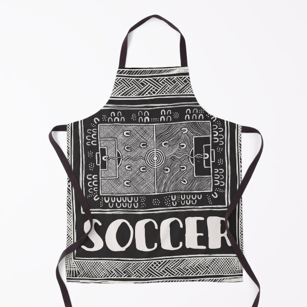Item preview, Aboriginal Dreamtime Soccer Pitch Indigenous Australian Football Art Print designed and sold by FreiherrPK.