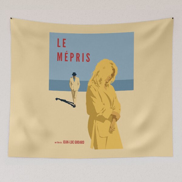 Item preview, Le Mépris Poster – Jean-Luc Godard 1963 French New Wave Film Art designed and sold by MORKINO POSTERS.