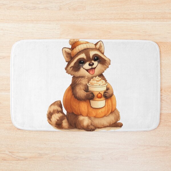 Item preview, Raccoon Pumpkin Spice Latte Design | Cute Fall Trash Panda Tee designed and sold by MOCH- ART.