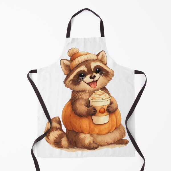 Item preview, Raccoon Pumpkin Spice Latte Design | Cute Fall Trash Panda Tee designed and sold by MOCH- ART.