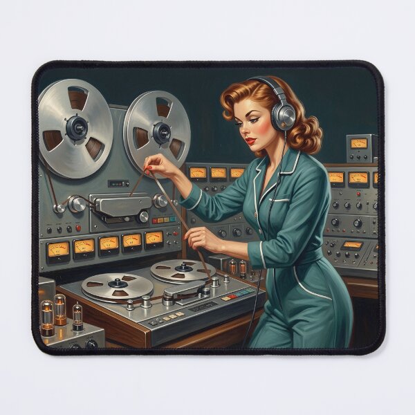 Item preview, Reel To Reel Master Tape Deck Audiophile Pin-Up designed and sold by ThirdShiftLab.