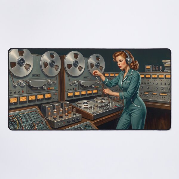 Item preview, Reel To Reel Master Tape Deck Audiophile Pin-Up designed and sold by ThirdShiftLab.