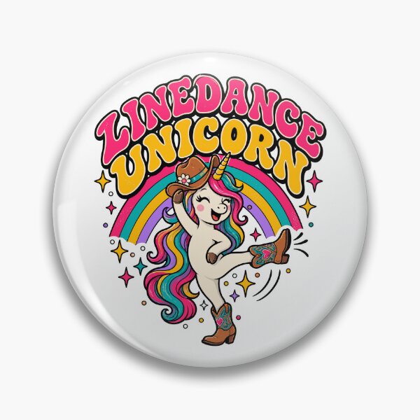 Item preview, Linedance Unicorn Groovy Rainbow Western Funny Cowgirl Unicorn designed and sold by ZIGLWORKS.