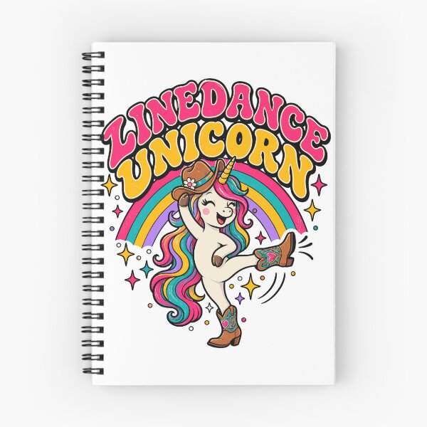 Item preview, Linedance Unicorn Groovy Rainbow Western Funny Cowgirl Unicorn designed and sold by ZIGLWORKS.